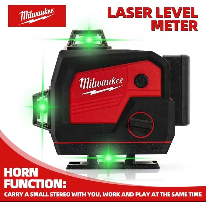 Nivela laser 4D,16linii,Bluetooth+Audio music