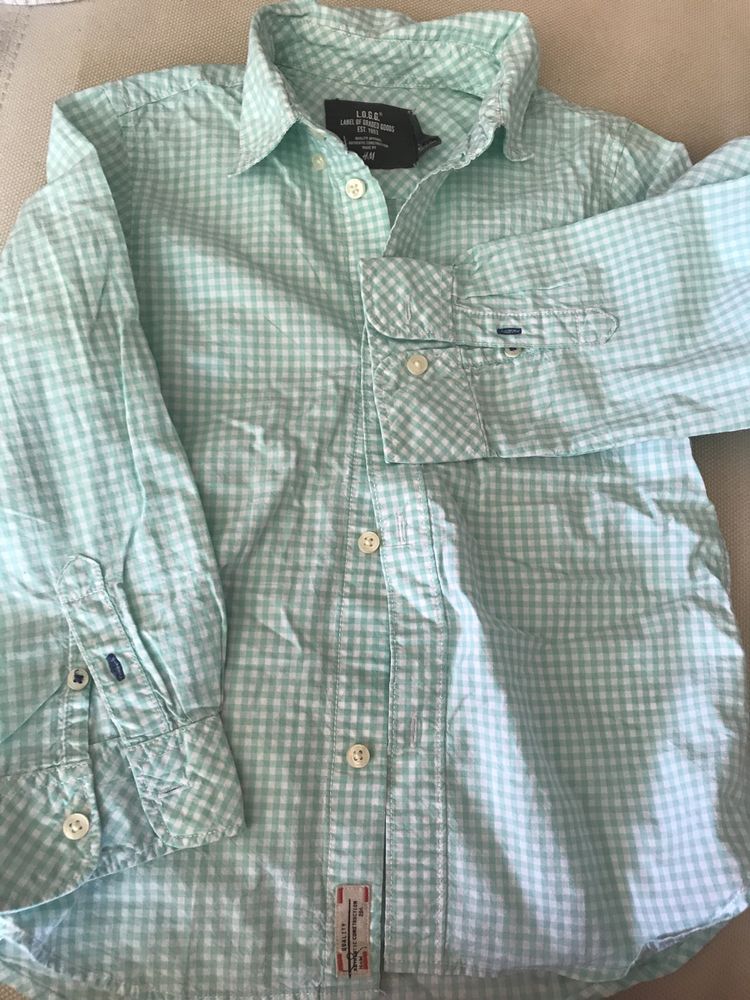 Риза с дълъг ръкав H&M, 116см