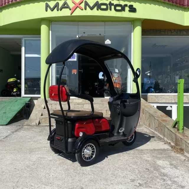 Триместна Електрическа ТРИКОЛКА MaXmotors X3 1500W - RED