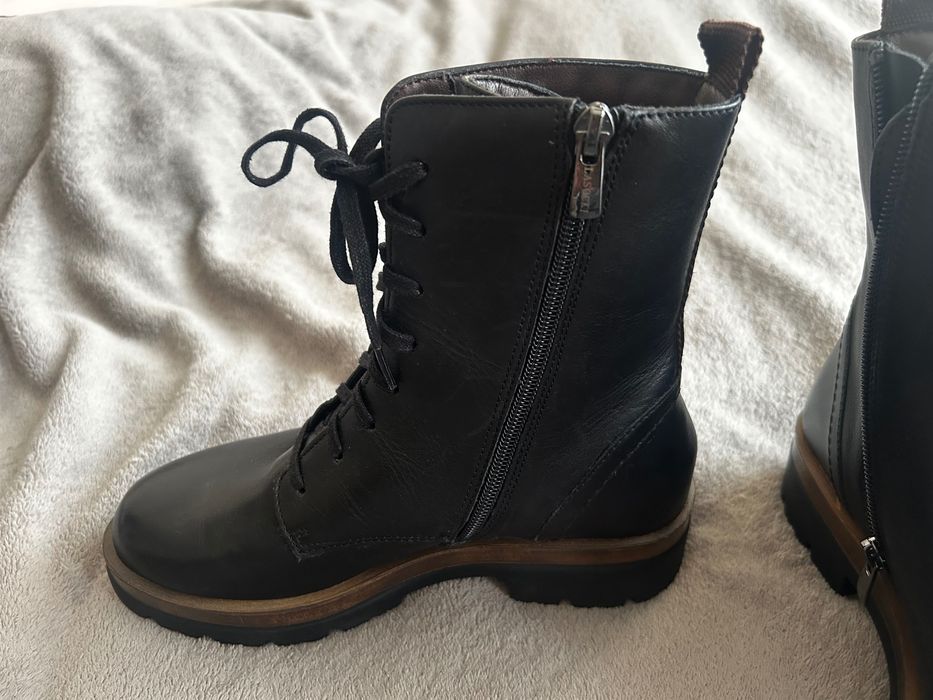 Чисто нови боти Lakoski – естествена кожа, черни . Без кутия