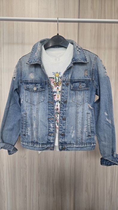 Дамско дънково яке