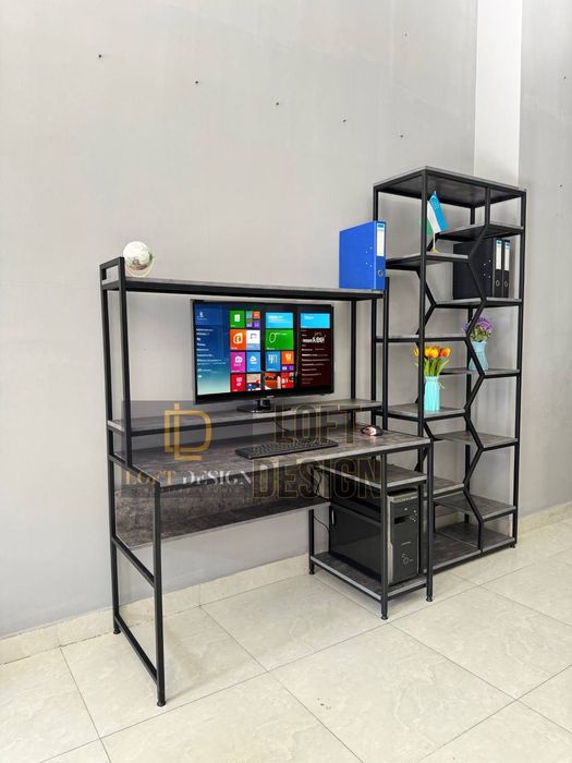 Расрочка Лофт мебель Компютерный стол письменный геймерский