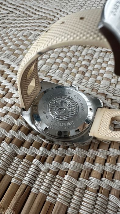 Zodiac Sea Dragon Blue zo2244 38mm foarte rar ceas de mana elvetian