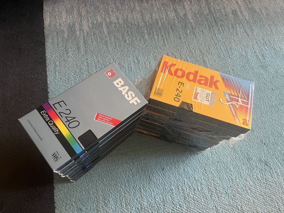 Casete Video VHS Basf Kodak Tdk 240 minute