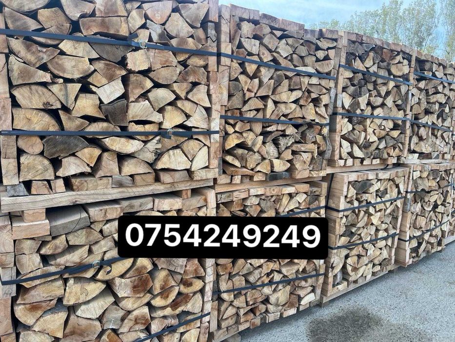 Lemn de foc fag uscat la palet, peleti rasinoase TRANSPORT GRATUIT