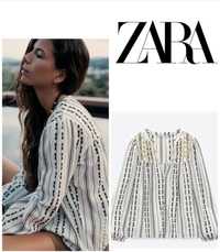 Bluza broderie stil ie Zara