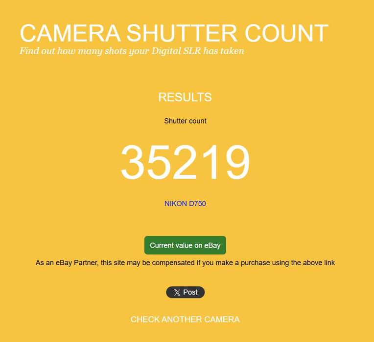 Nikon D750 на 35 000 кадъра