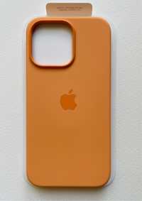 Калъф Apple Silicon Case with MagSafe за iPhone 13 Pro в цвят Marigold
