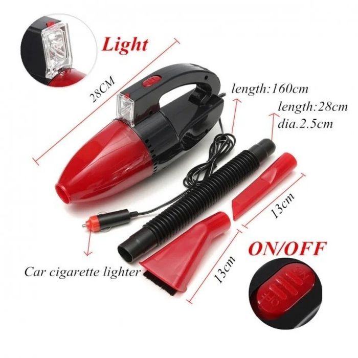 Малка и компактна прахосмукачка за кола CAR VACUUM CLEANER