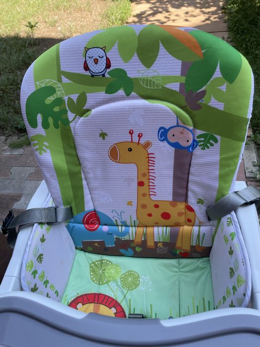 Scaun de masa copii, Wunderkid Play, Alb