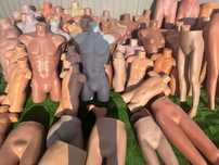 Bust plastic dama barbat copil manechin