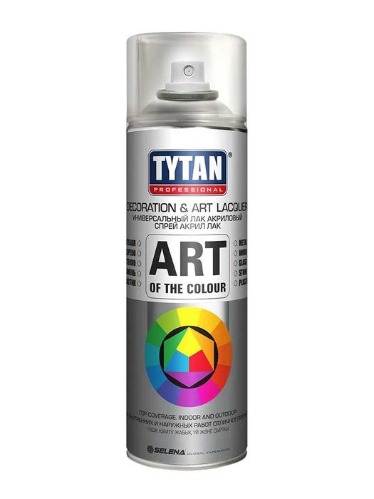Лак Аэрозольный TYTAN ART OF THE COLOUR 400мл - матовый, глянцевый