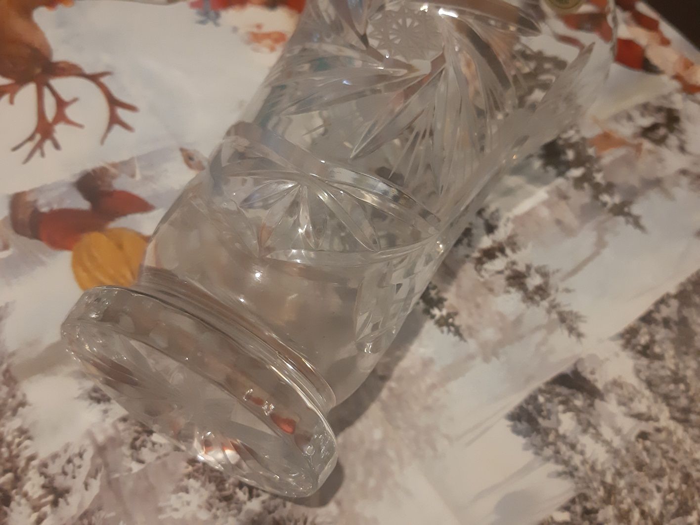 Vaza De Cristal Veche