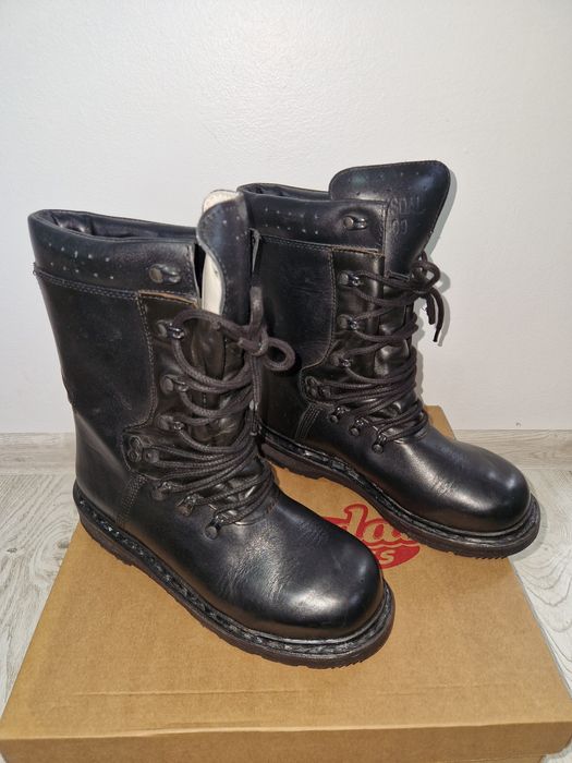 Bocanci piele naturala negri