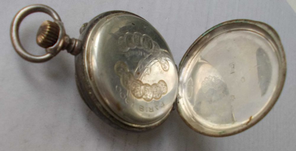Ceas vechi de buzunar din argint