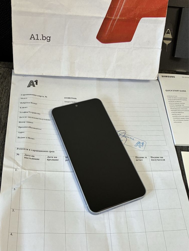 KATO НОВ 256GB Samsung Galaxy S25 Гаранция A1 2027 г. Blue