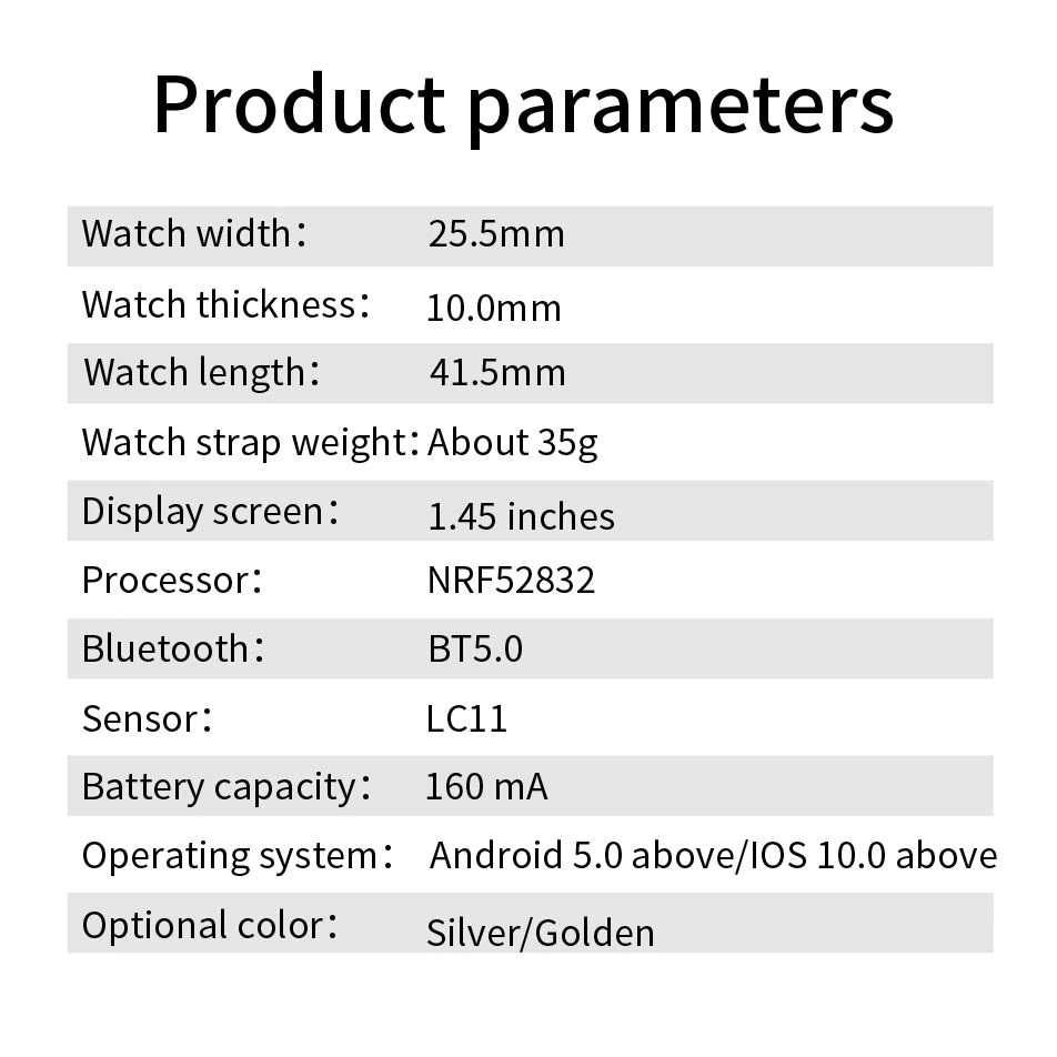 Смарт часовник STELS X19, Водоустойчив IP68, 1.45 инчов HD Full touch