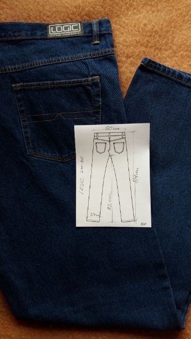 Blugi jeans marime mare cu masuratori pe poze