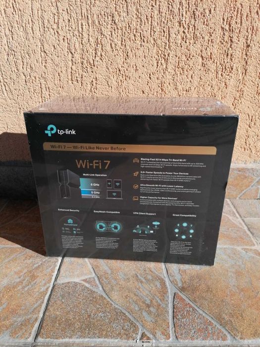 Router Wi-Fi 7 TP-Link Archer BE550 Tri-Band BE9300 nou, sigilat