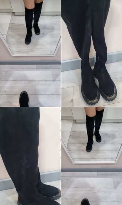 Продам сапоги, замшевые, ботфорды