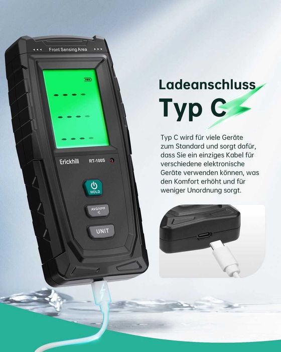 EMF Meter RT-100S, testare EF/MF/RF, câmp magnetic detector radiatii