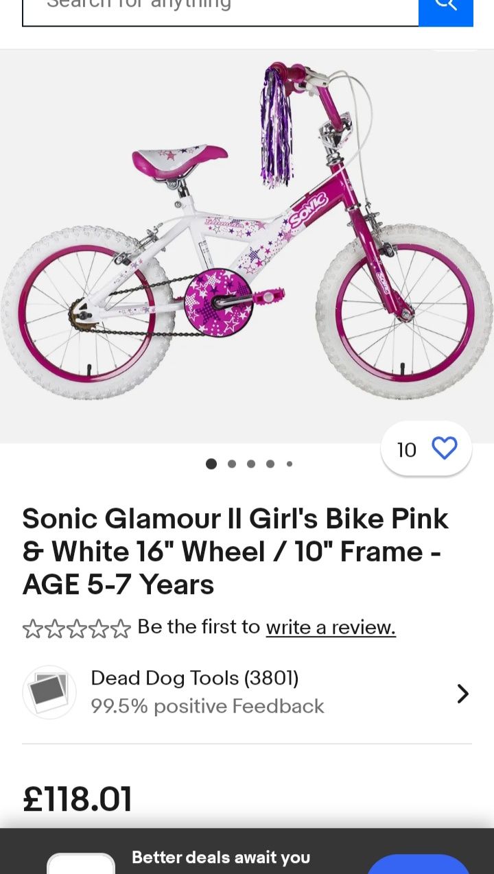 bicicleta sonic glamour