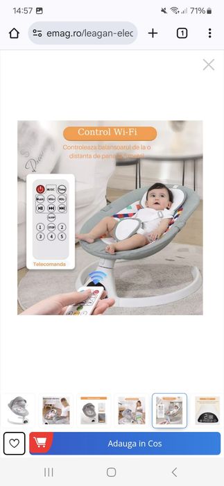 Vând balansoar electric