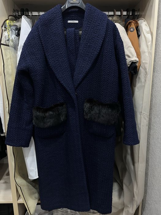 Пальто из итальянского твида