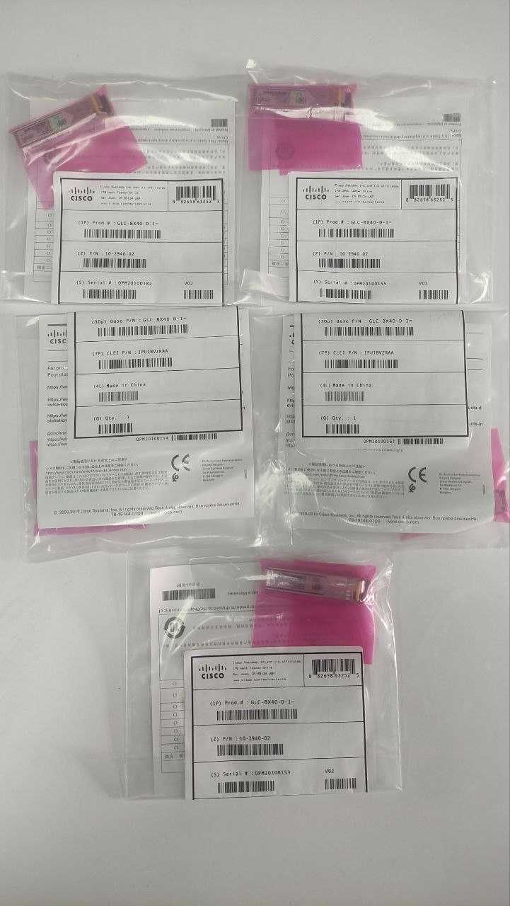 Оптический модуль (трансивер) Cisco GLC-BX40-D-I (GLC-BX40-U-I)