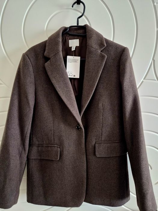 Вълнено сако в кафяво "H&M"