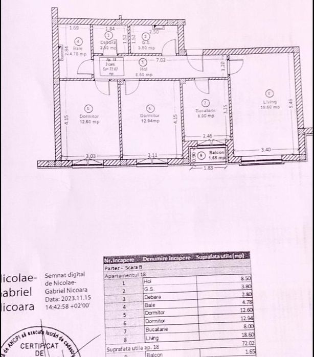 Vând apartament 3 camere, 2 băi, dressing, Rahovei -MViteazu