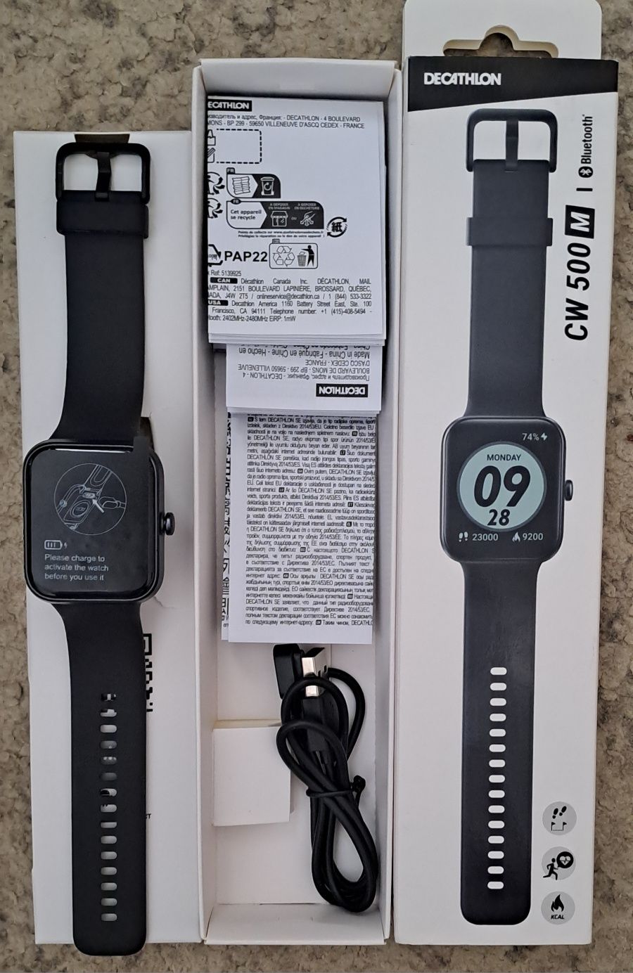 Ceas smartwatch multisport cardio nou în cutie