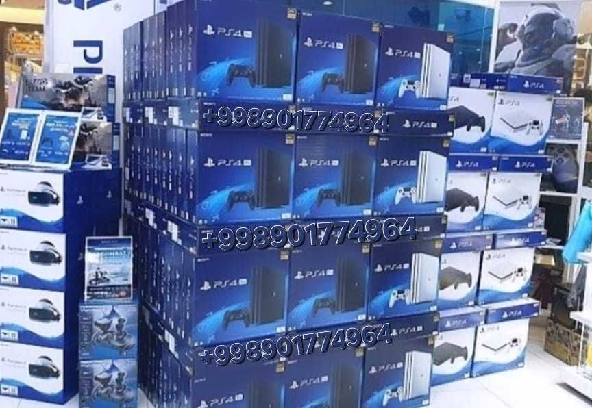 Playstation 4 Ps4 Pro PS3 PS5 Slim Top с играми 2 джойстик New оптом