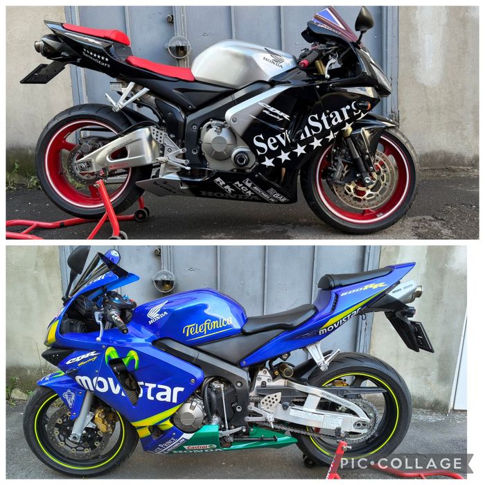 Honda CBR 600 rr Akrapovic Facelift, Movistar Non Facelift