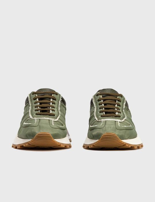 Нови мъжки обувки - Maison Margiela, Khaki Patchwork Sneaker, 44 номер