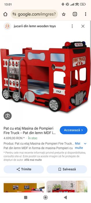 Pat etajat cu saltele