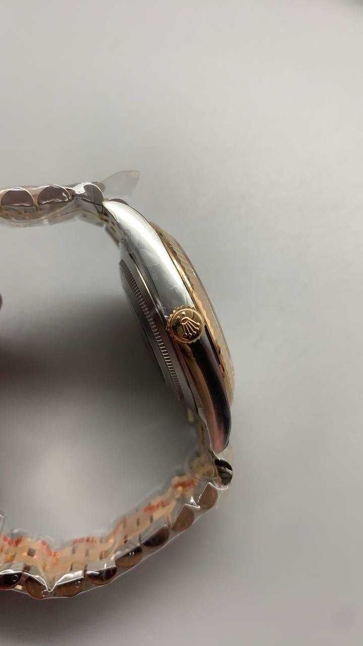 Rolex datejust 36/41mm сребърен розово злато