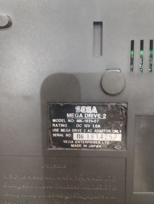 Sega mega drive 2 из 90х.