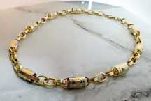 Lanț bărbătesc din aur 14K model Versace – lungime 60 cm, gramaj 54,77