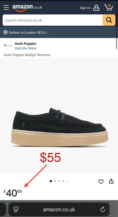 Hush Puppies. Bridget. Кожаная (замша) обувь из США. Ориг. Разм. 43.5