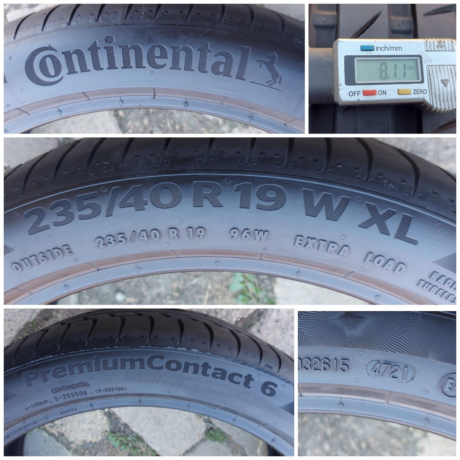 O bucată 235 35/40/50 R19 vară - una Pirelli Continental