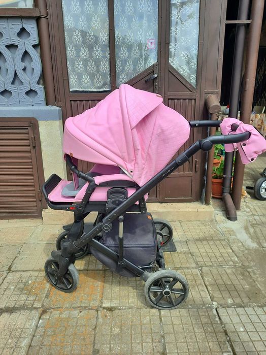Розова детска количка Baby merc