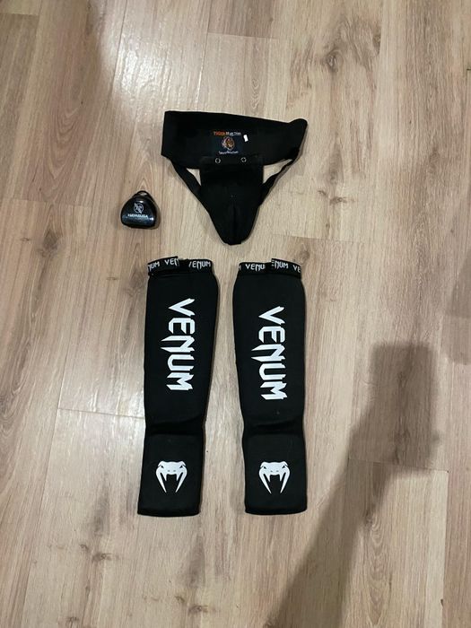 Щитки, бандаж, каппа для мма новая