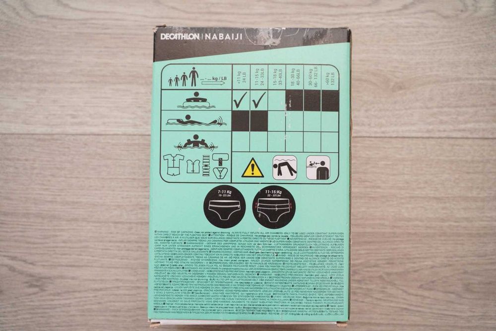 Colac scaun gonflabil NABAIJI (Decathlon) piscină Bebe 7-15kg