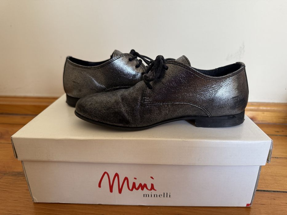 Официални детски обувки от естествена кожа на mini Minelli, 33 номер