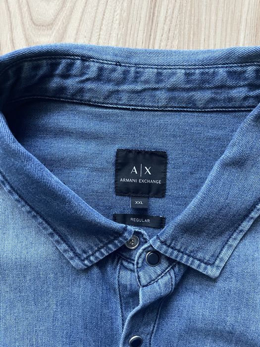 ARMANI EXCHANGE A|X / мъжка дънкова риза XXL
