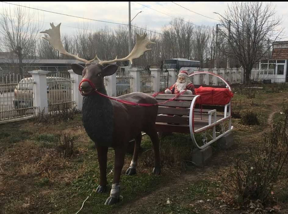 Ornament de gradina pentru Craciun - SANIE SI REN