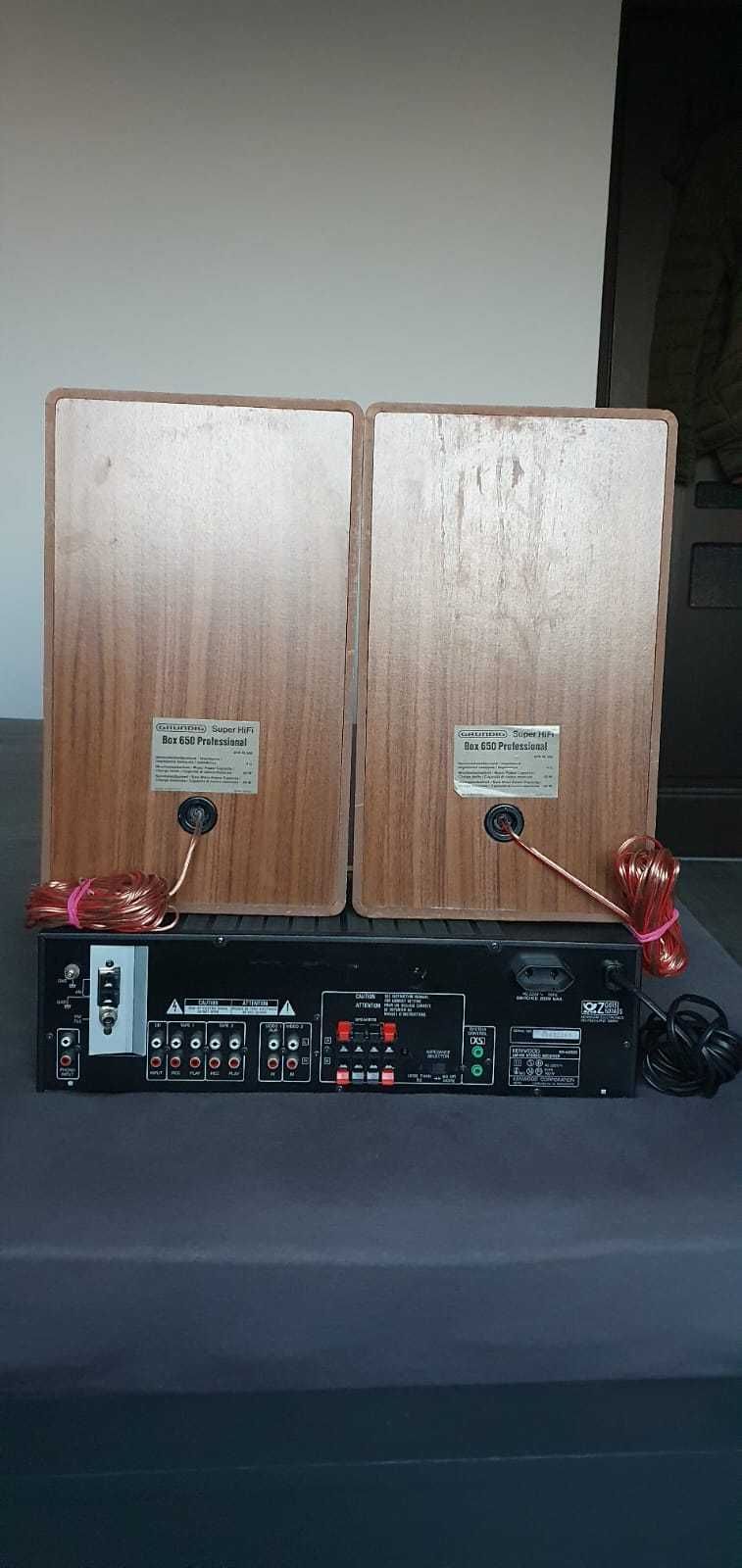 Sistem audio HiFi boxe+amplituner, receiver/statie amplificator