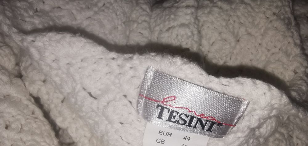 Bluza tricotata alba Linea Tesini