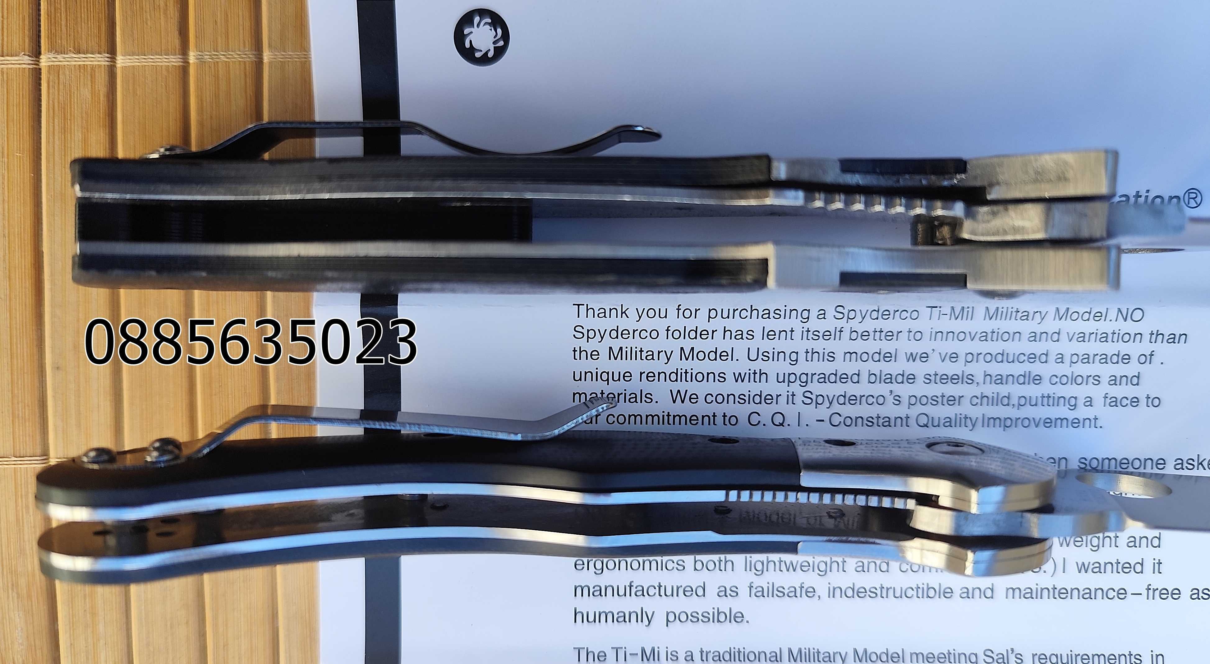 Сгъваем нож Spyderco C149GP Vallotton / / Hungarian C173GP